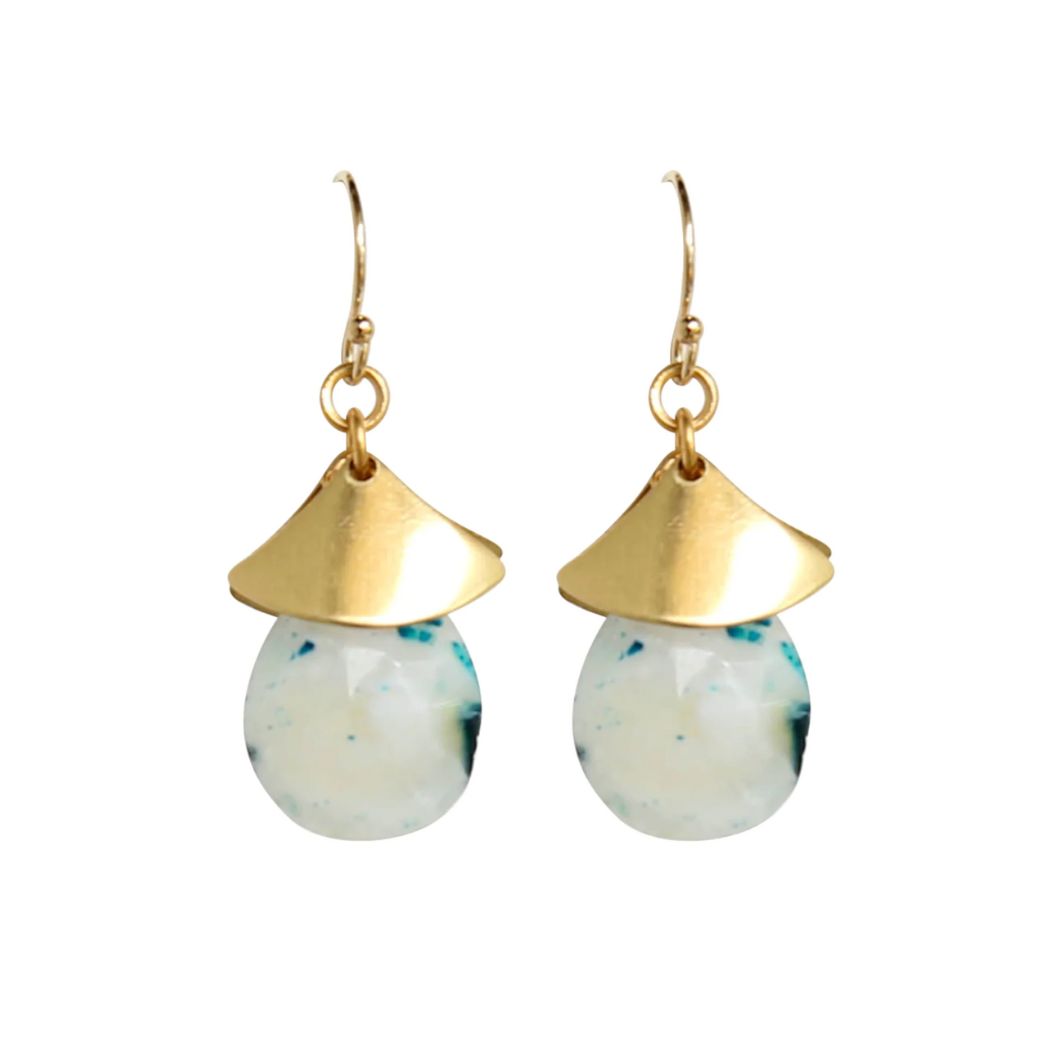 Larimar Droplet Earrings