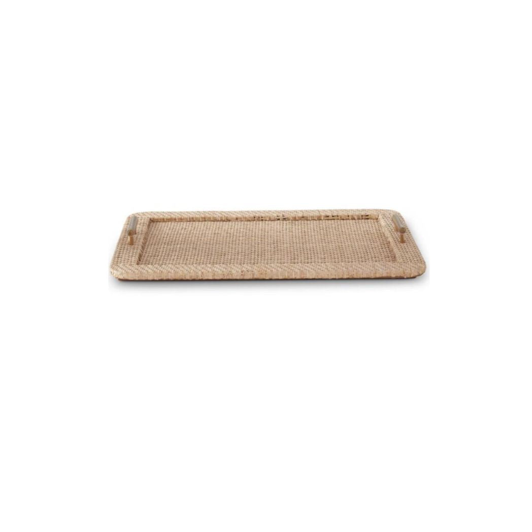 Rattan Wrapped Tray