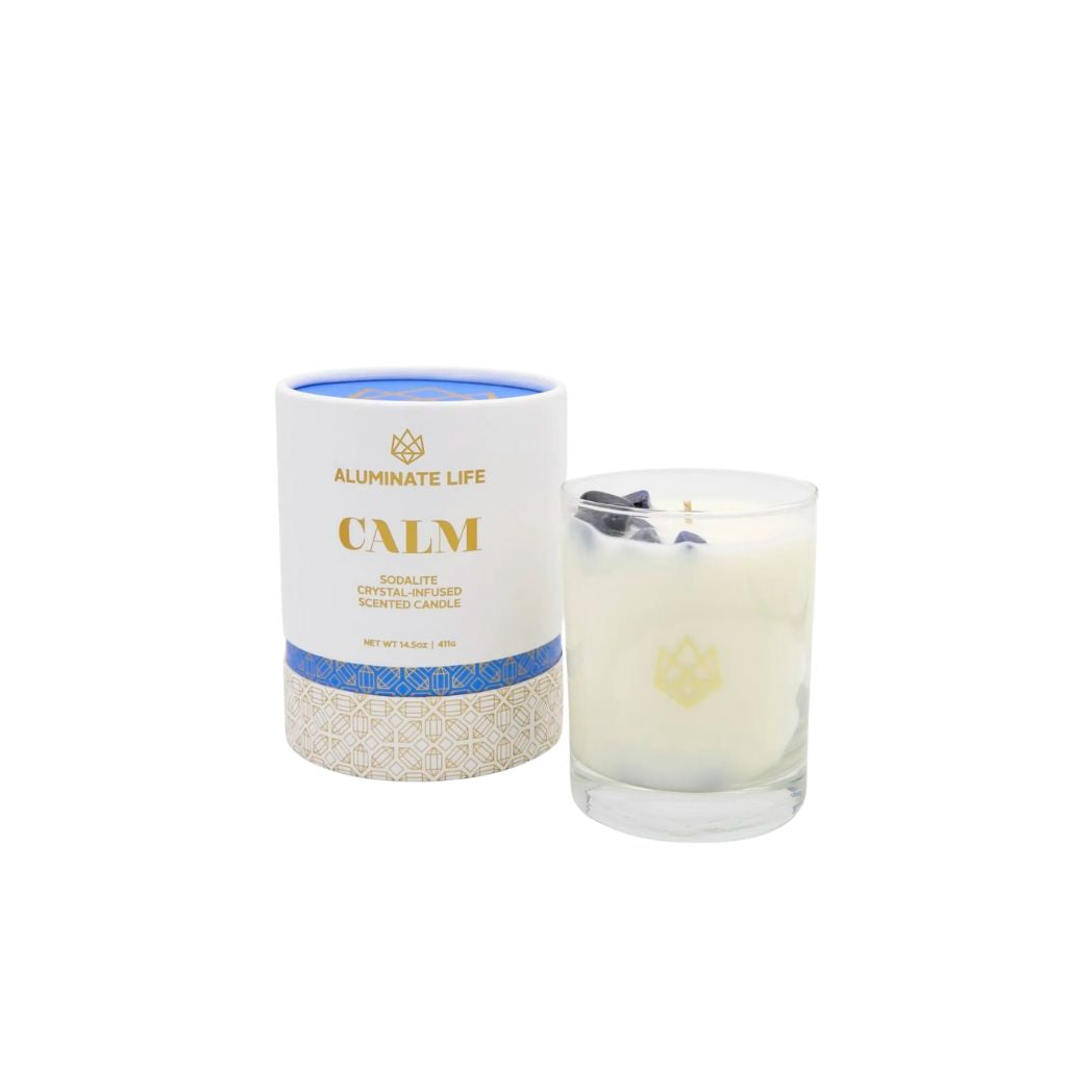 Essential Wellness Crystals Candle With Matches