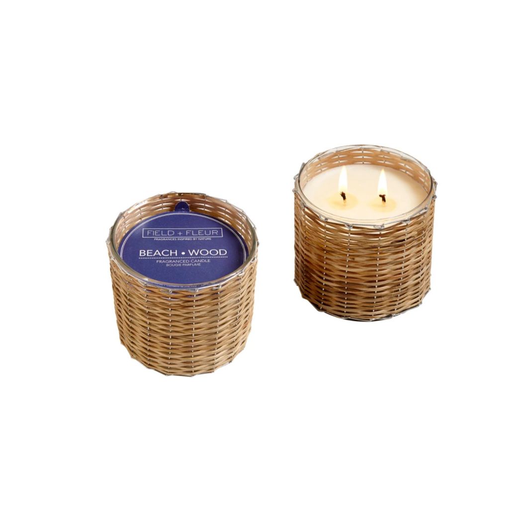 Bamboo Woven Candle