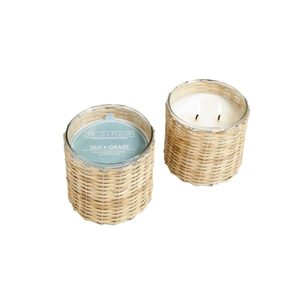 Bamboo Woven Candle