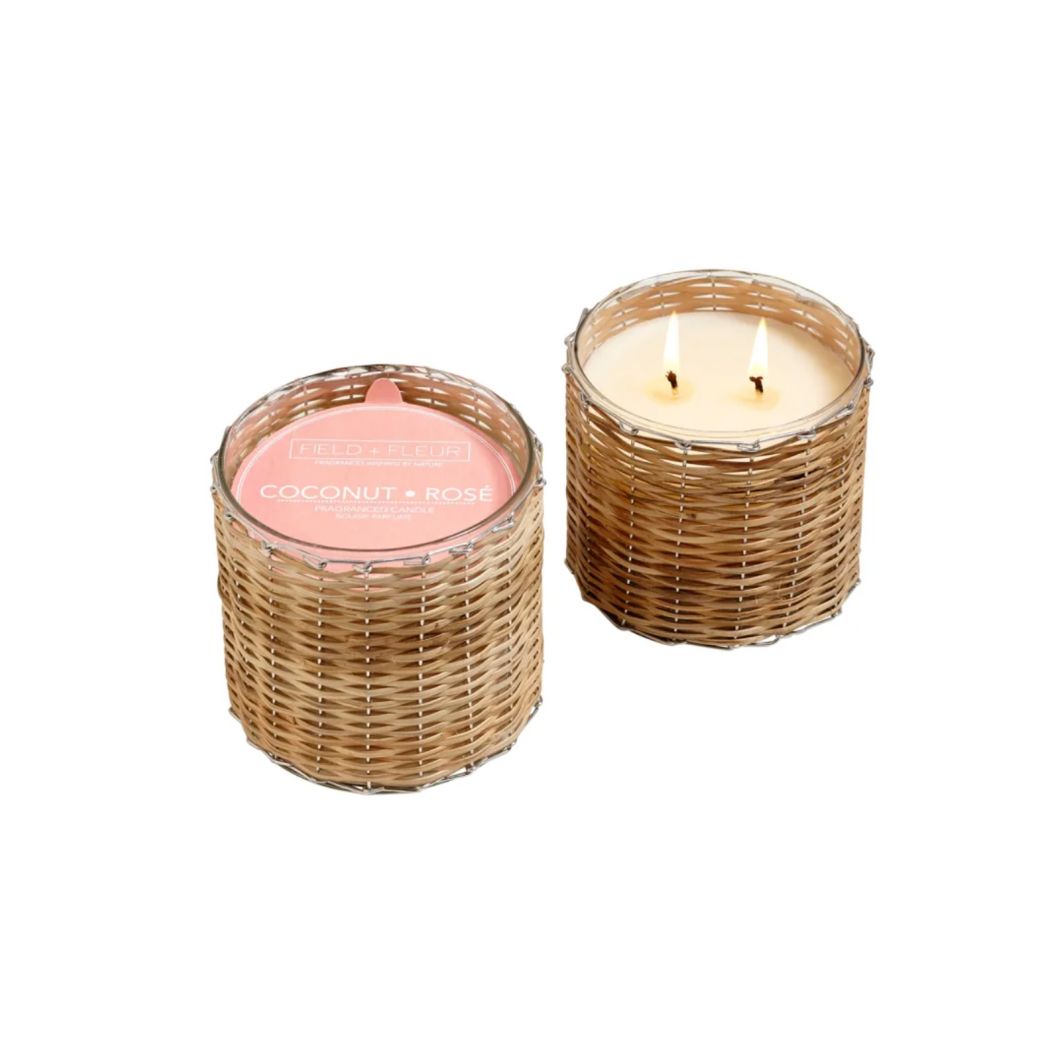 Bamboo Woven Candle