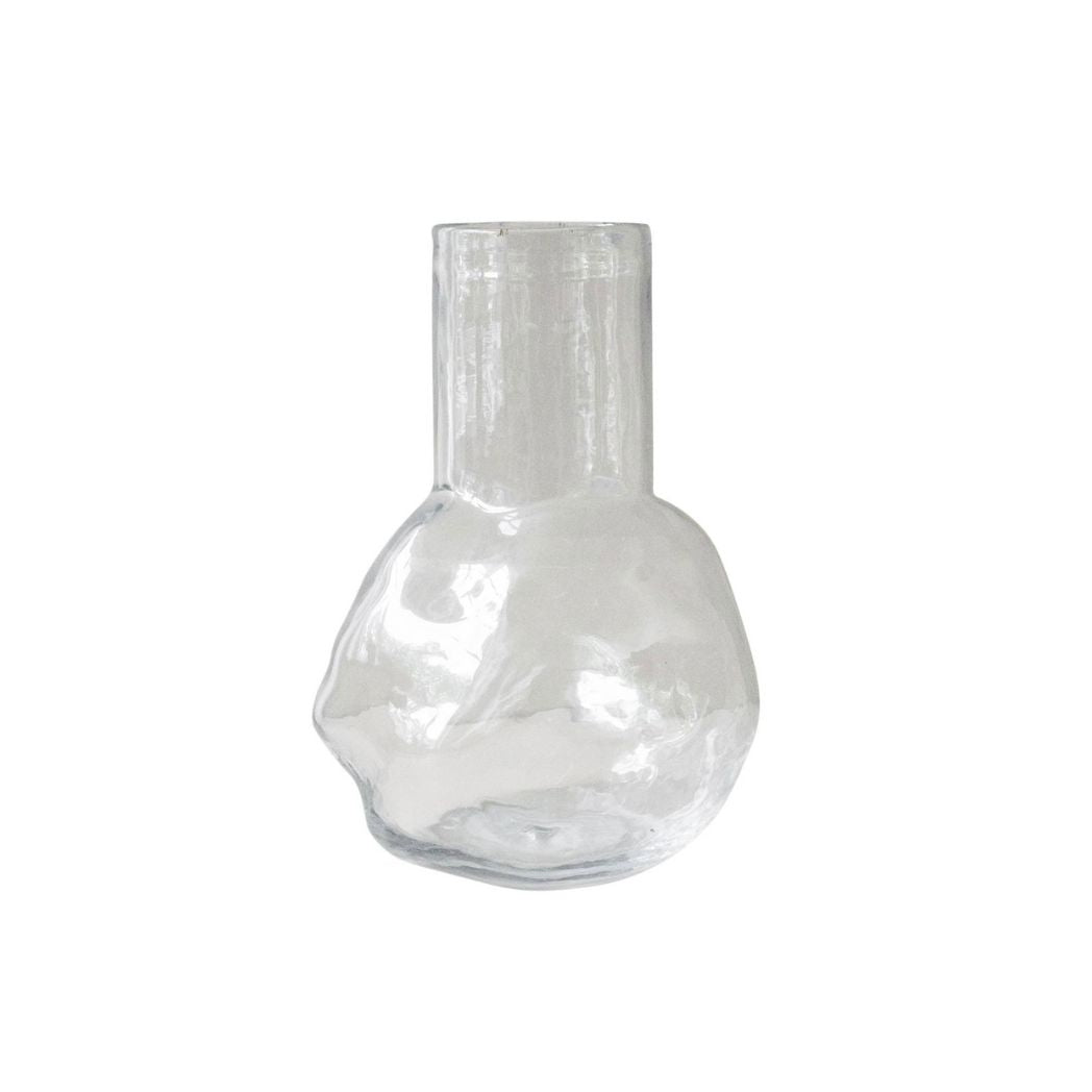 Textured Imprinted Glass Vase- (Available in 2 Sizes)