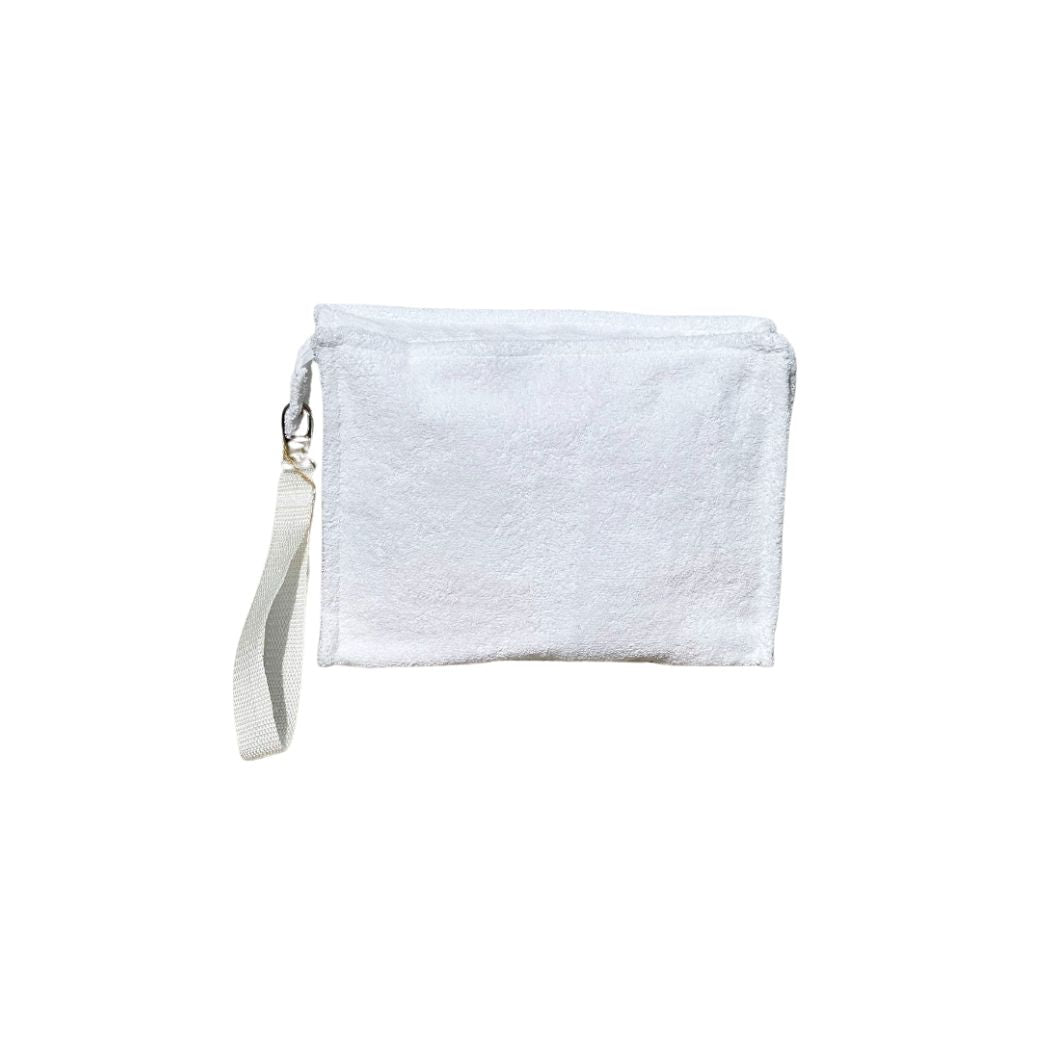 Large Terry Pouch Plastic Lined