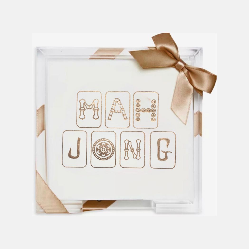 Cocktail Napkins in Acrylic Tray