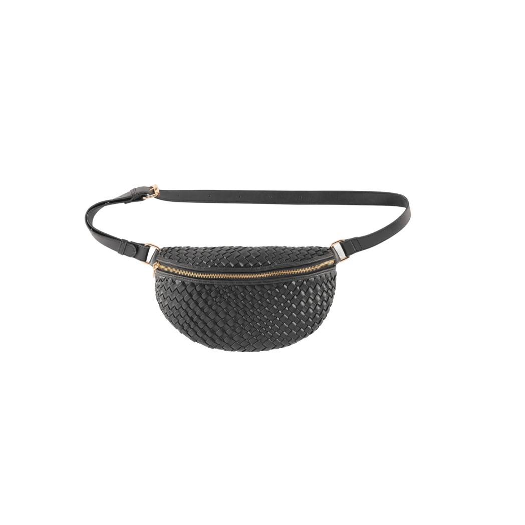 Woven Leather Belt Bag (Available in 2 Colors)