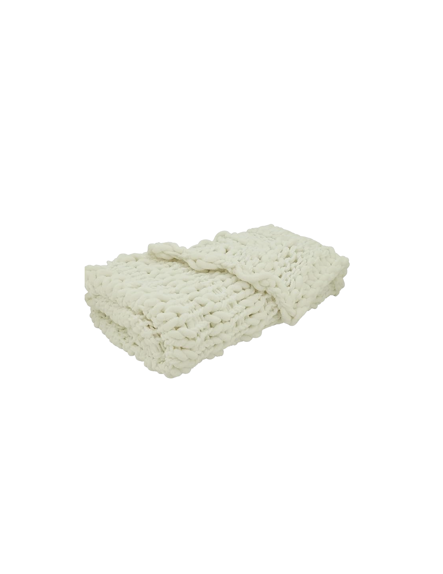 Chunky Knit Throw - Woven Design