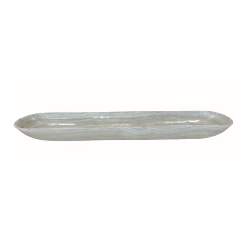Elongated Selenite Bowl