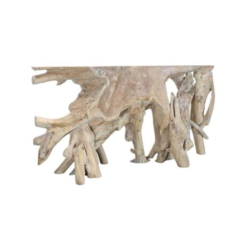 Teak Root Console Table