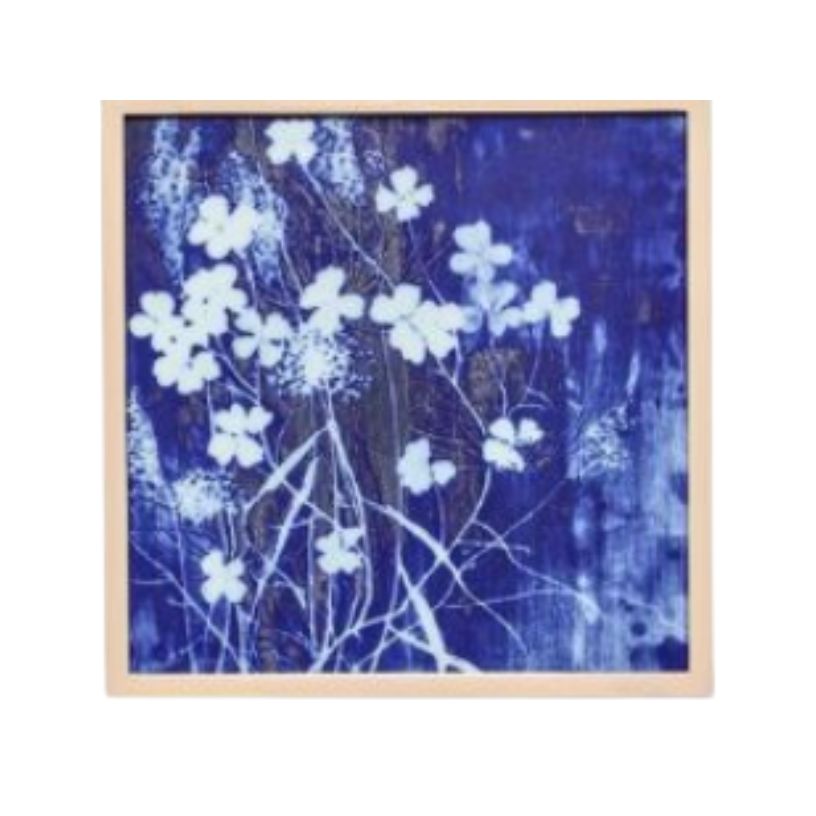 Hand Painted Blue Botanical Art- Available in 6 Styles
