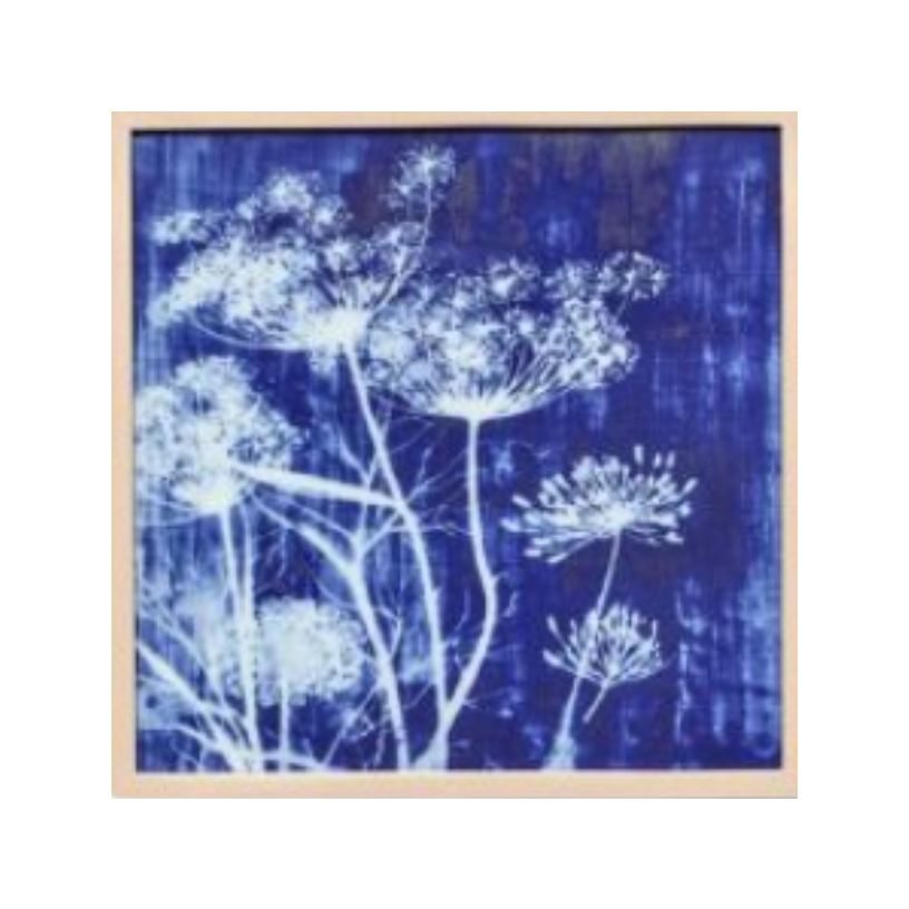 Hand Painted Blue Botanical Art- Available in 6 Styles