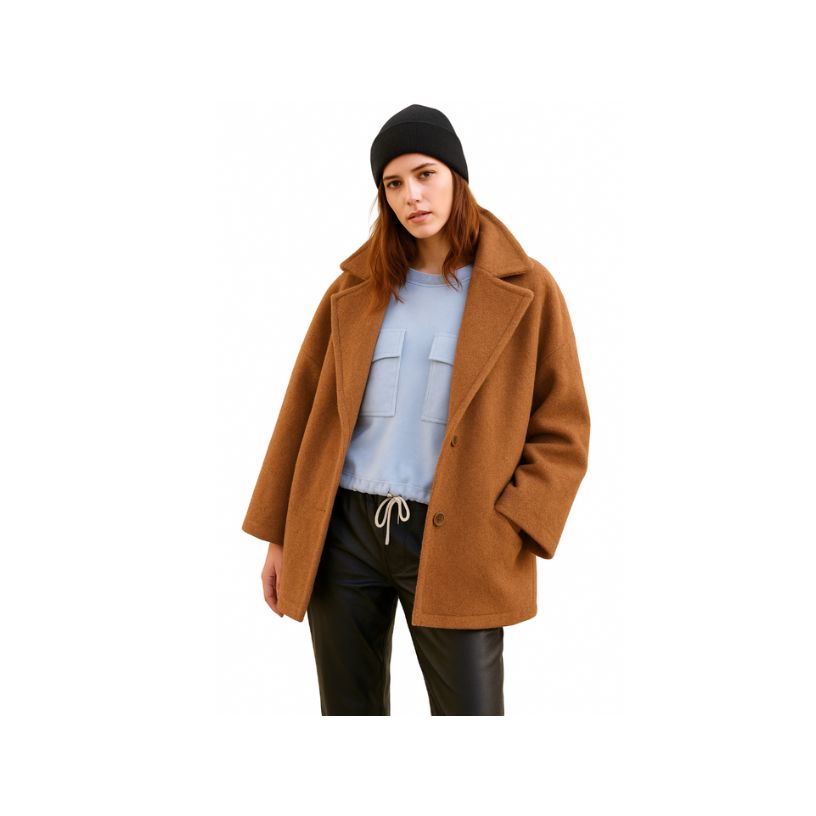 Bouclé Long Coat