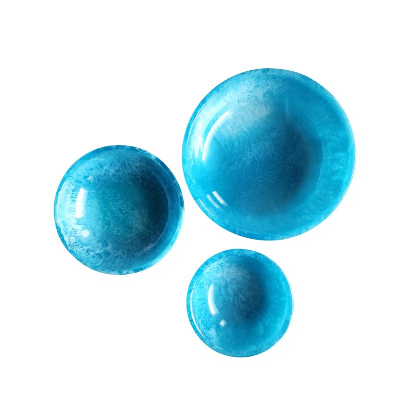 Serving Bowls - Set of 3 bowls - Hand-poured Resin