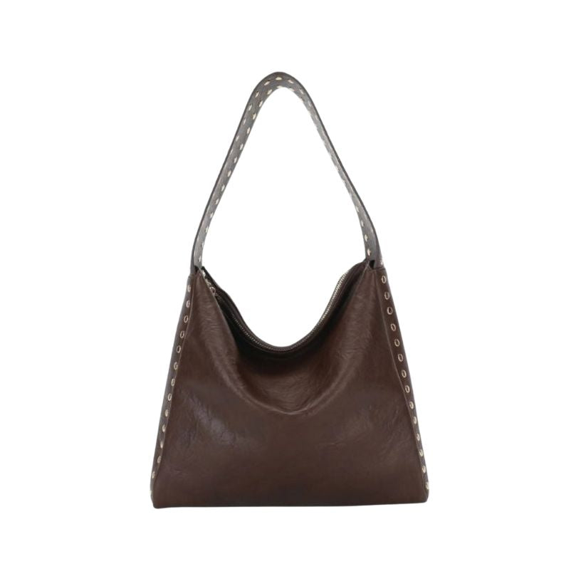 Vegan Studded Leather Bag (2 Colors Available)