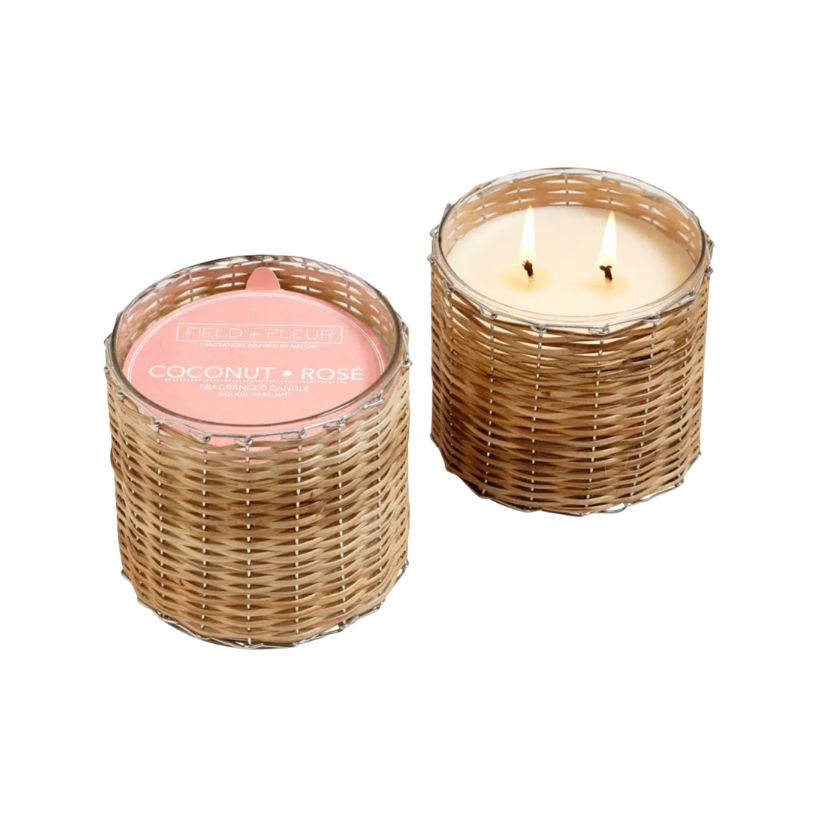 Bamboo Woven Candle