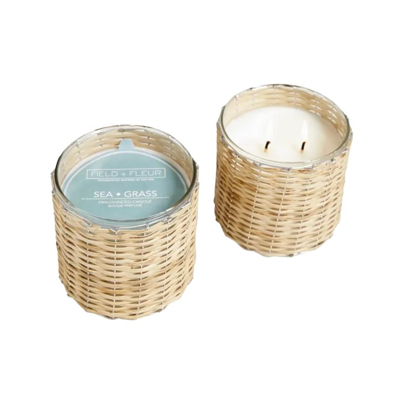 Bamboo Woven Candle