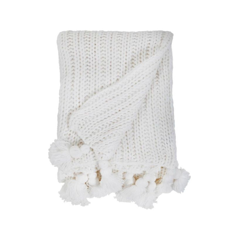 Pom Pom at Home Oversized Cozy Knit Throw