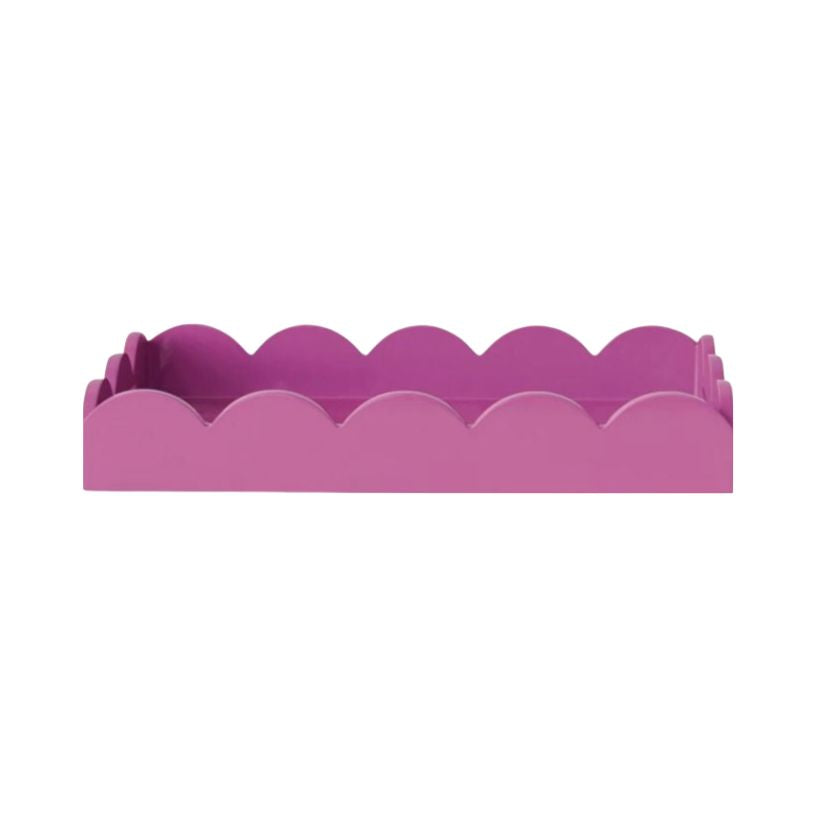 Scalloped Fuschia Tray
