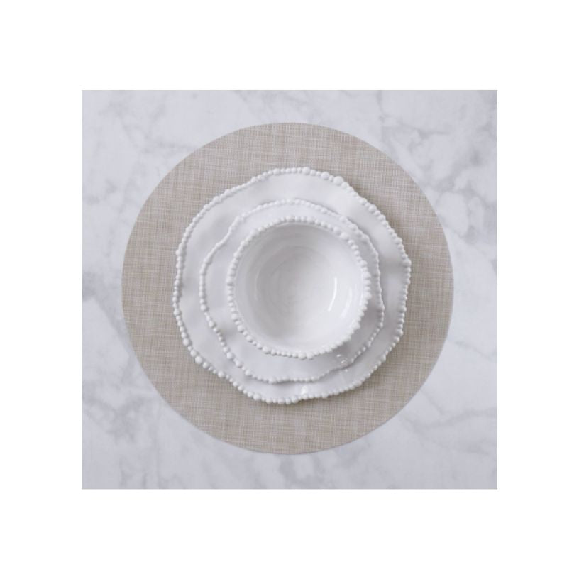 Round Woven Placemat Natural- Set of 4