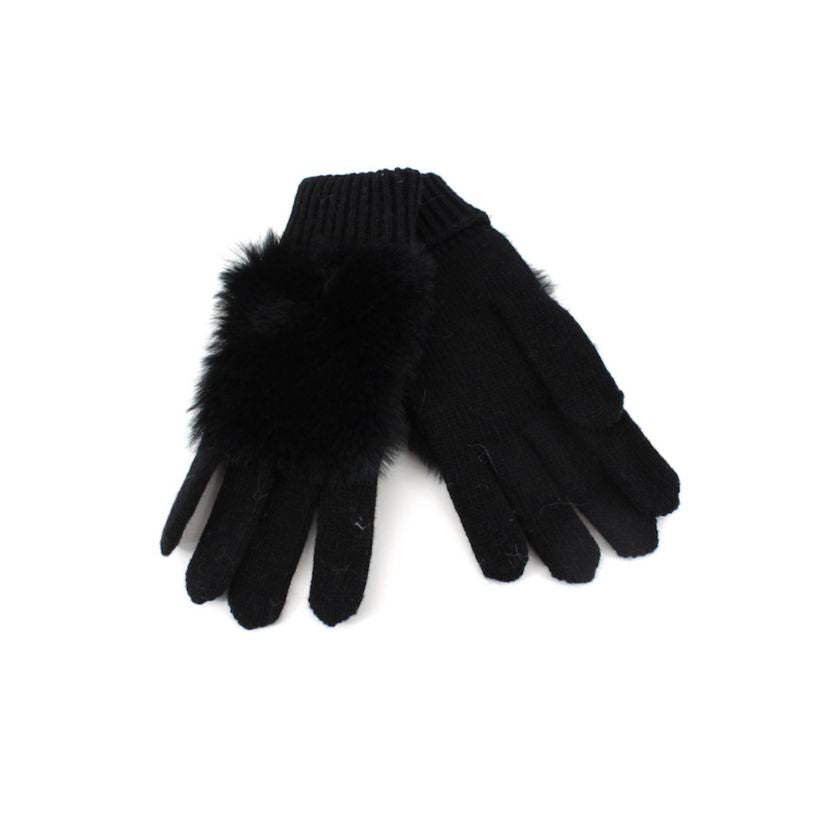 Faux Fur Trim Gloves (Available in 4 Colors)