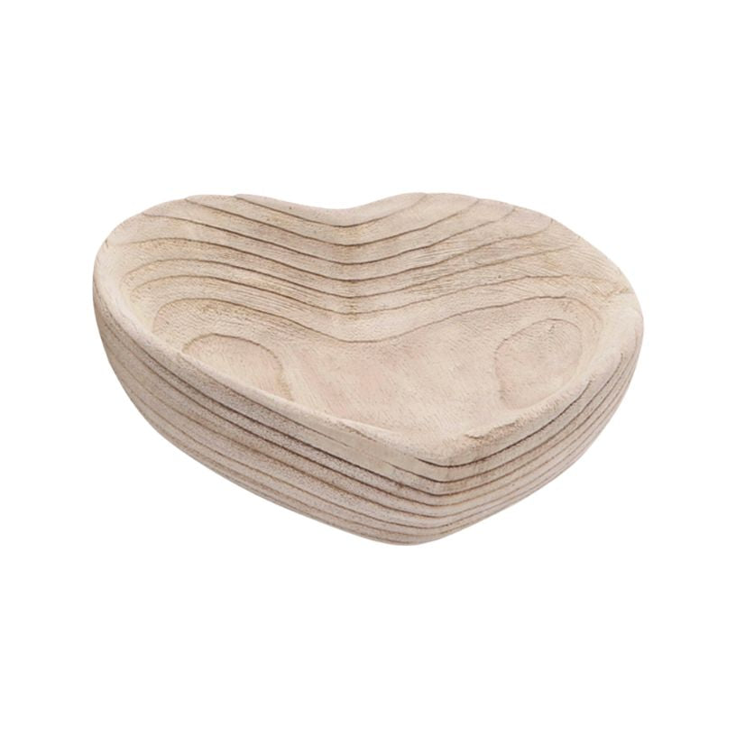 Heart Shaped Wooden Bowl