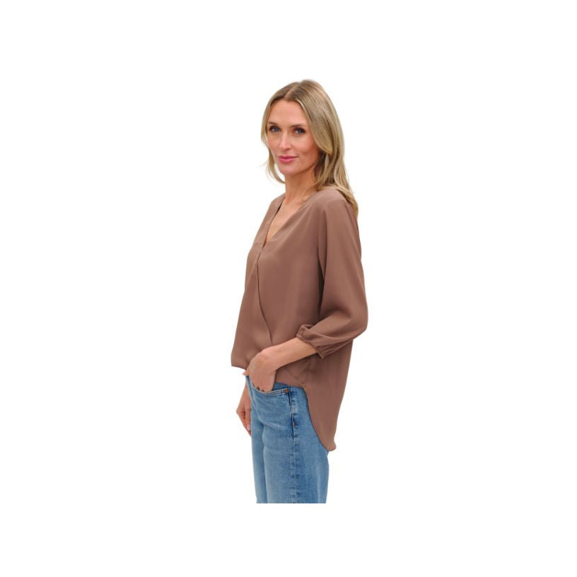 3/4 Sleeve Surplus Blouse (Available in 2 Colors)