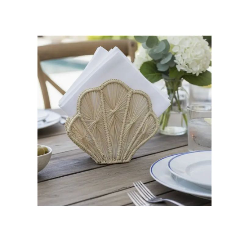 Shell Woven Napkin Holder