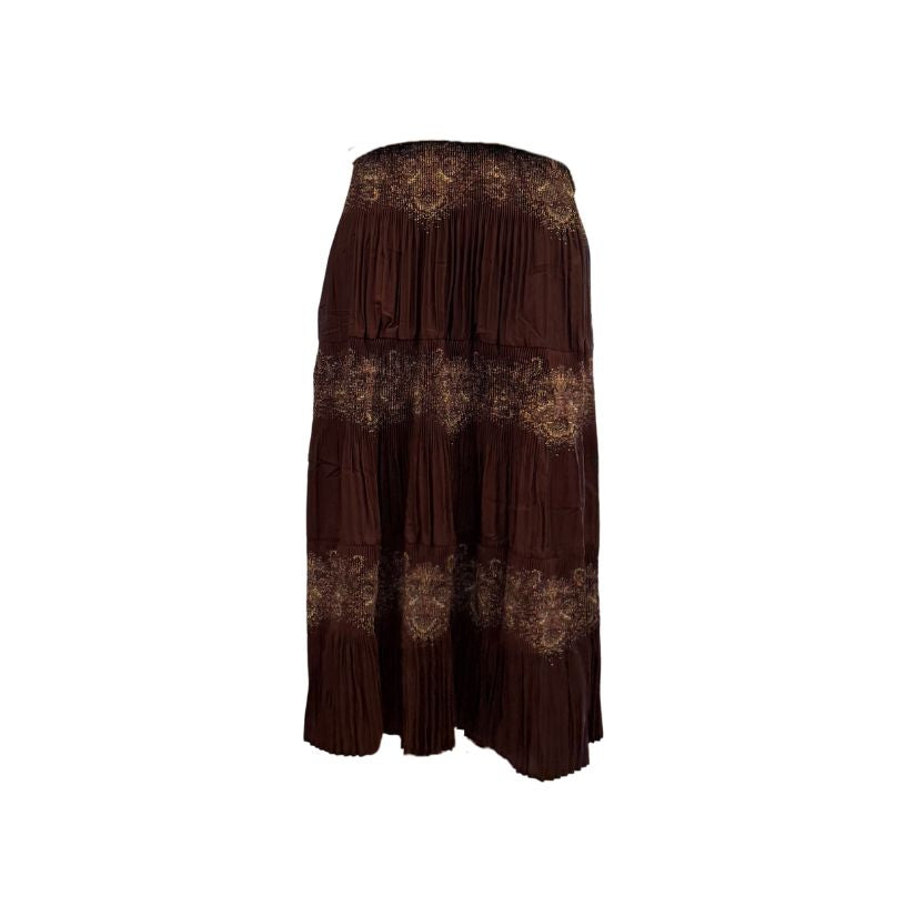 Paisley Tiered Midi Skirt (Available in 2 Colors)