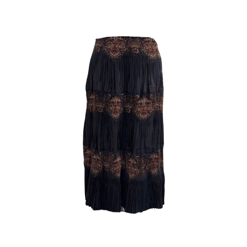 Paisley Tiered Midi Skirt (Available in 2 Colors)