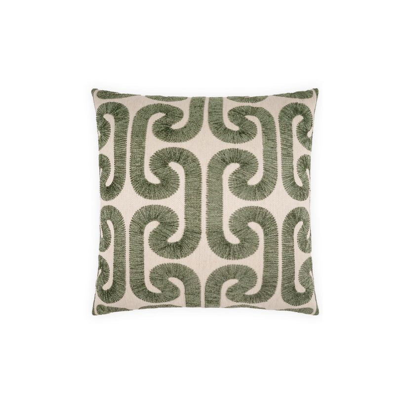 Geometric Embroidered Pillow- Available in 3 Colors