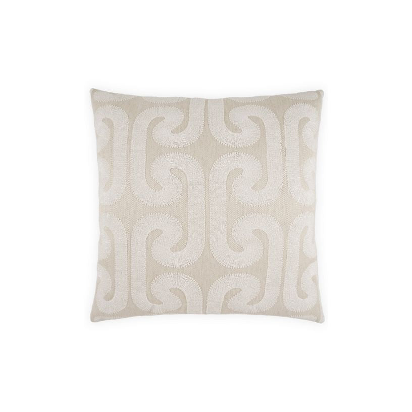 Geometric Embroidered Pillow- Available in 3 Colors