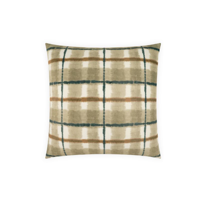 Plaid Watercolor Pillow- Available in 2 Colors