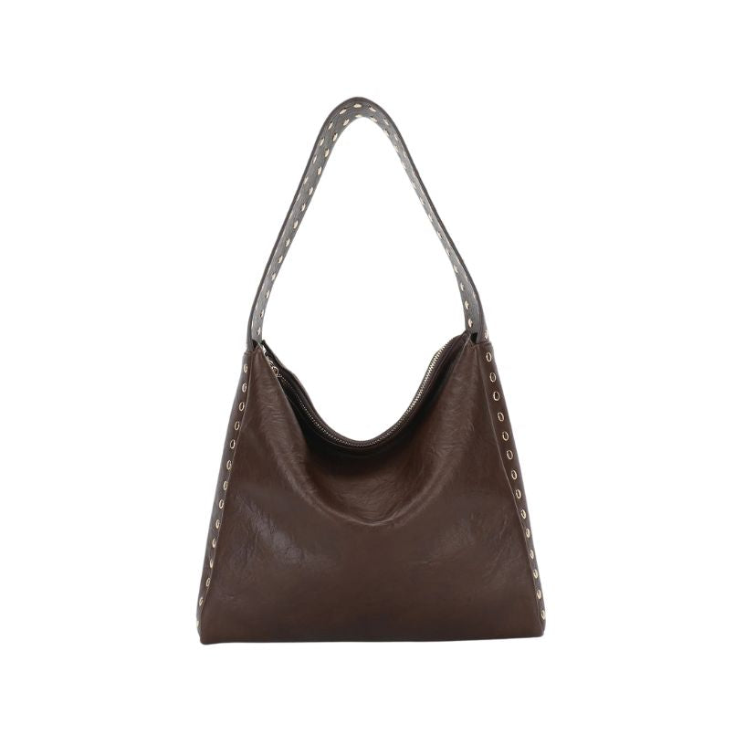 Vegan Studded Leather Bag (2 Colors Available)