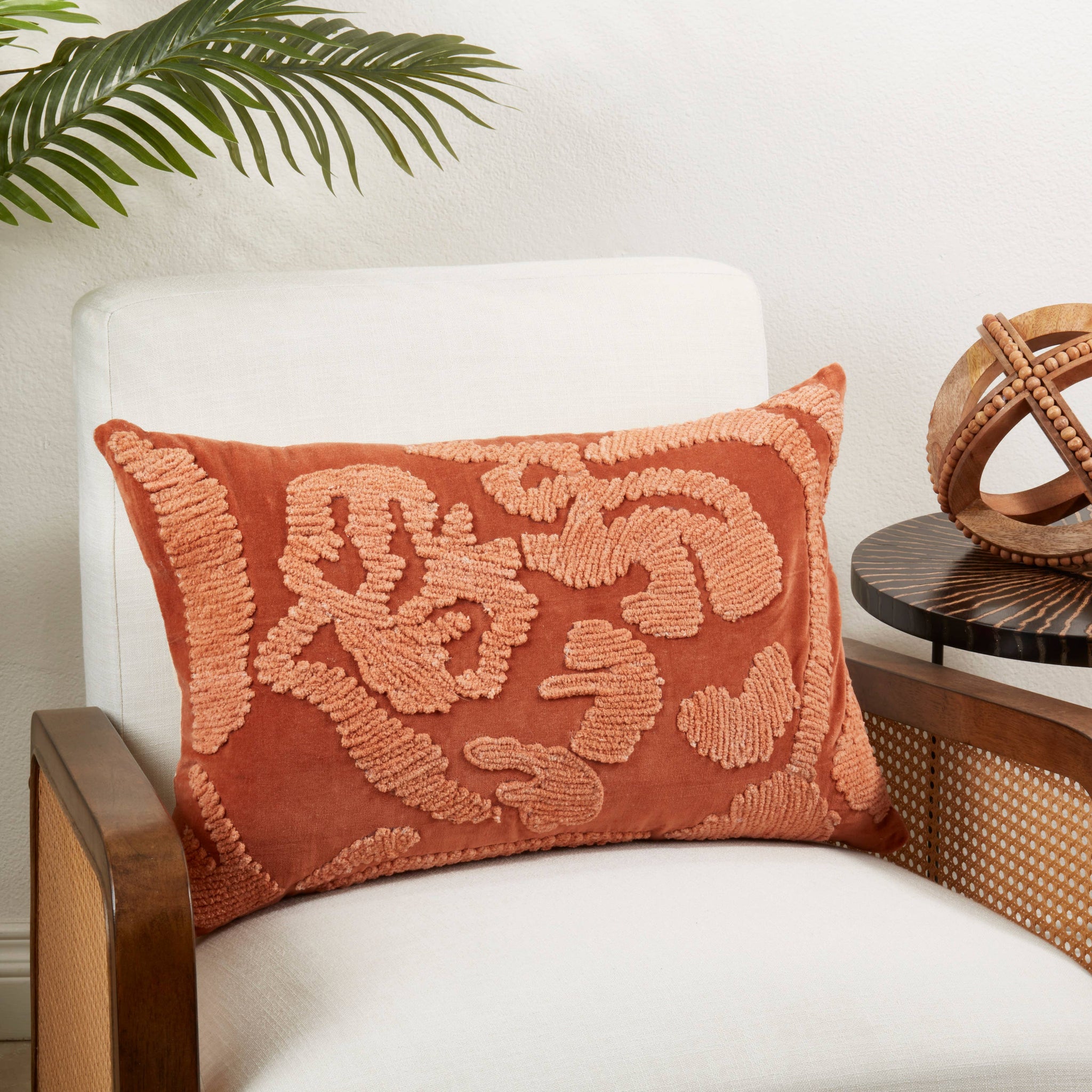 Velvet Royale Embroidered Throw Pillow