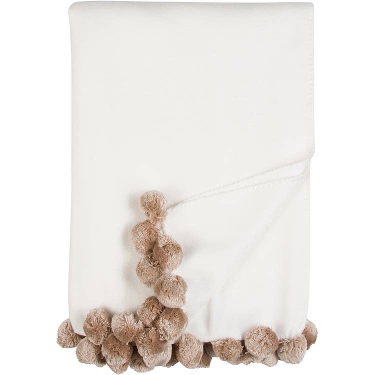 Luxxe Malibu Pom Pom Throws