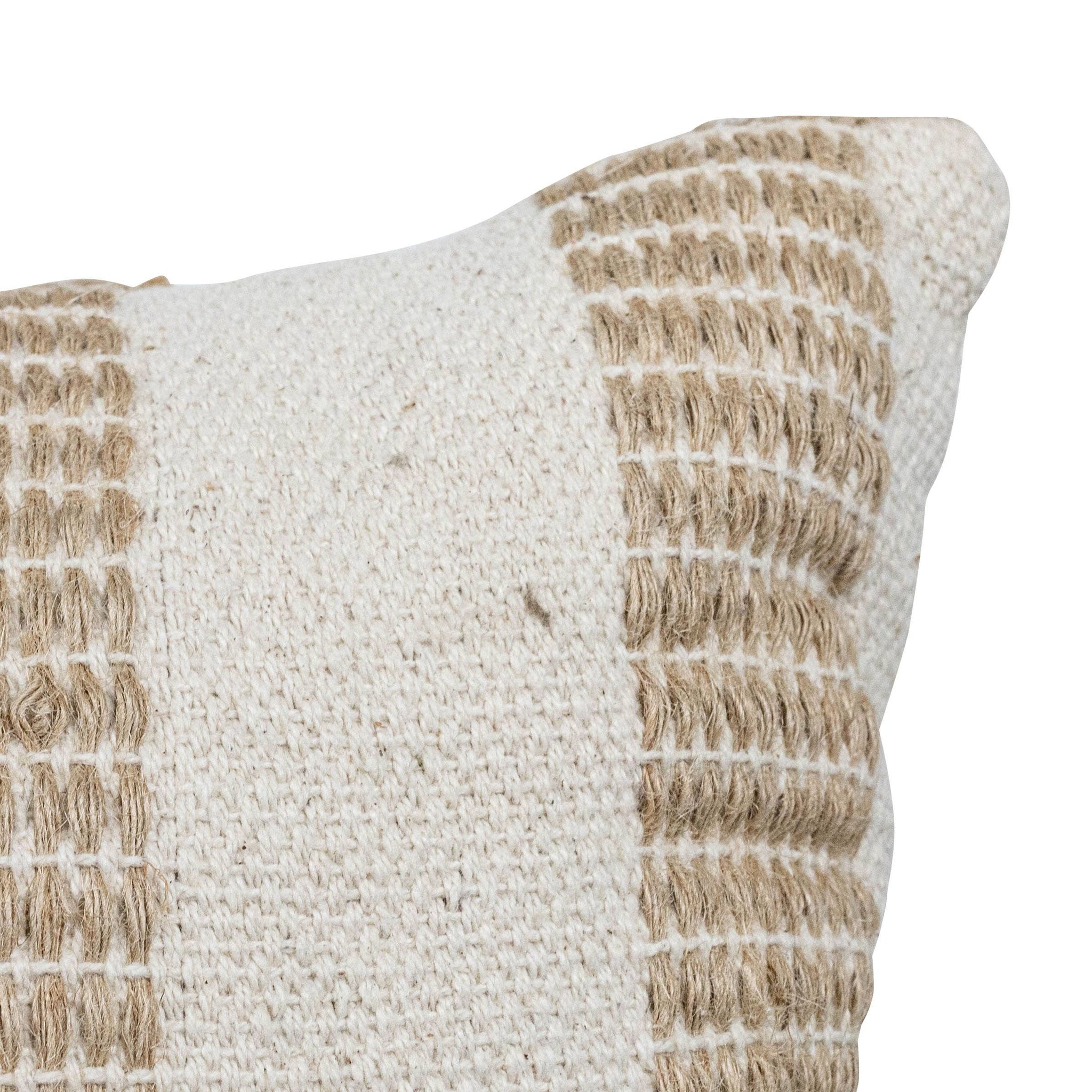 Jute Hand Woven Lumbar Pillow