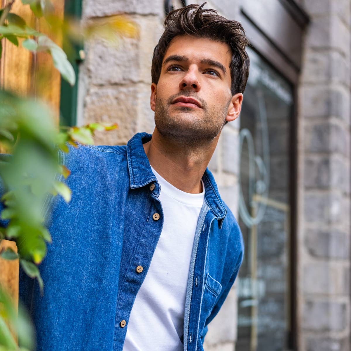 Denim overshirt Denim stone