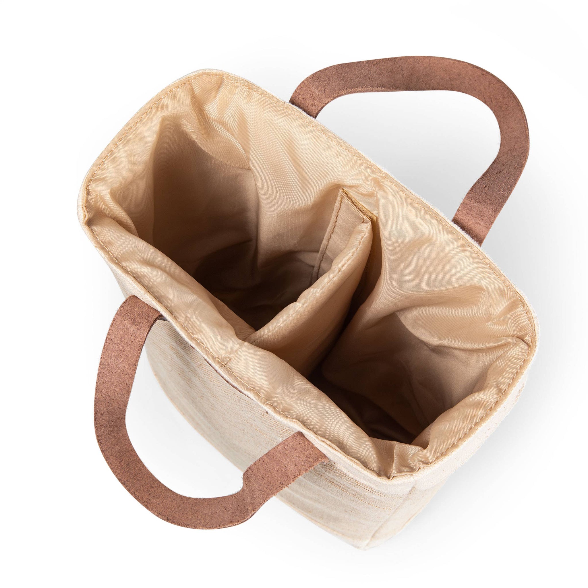 Jute 2 Bottle Insulated Wine Bag