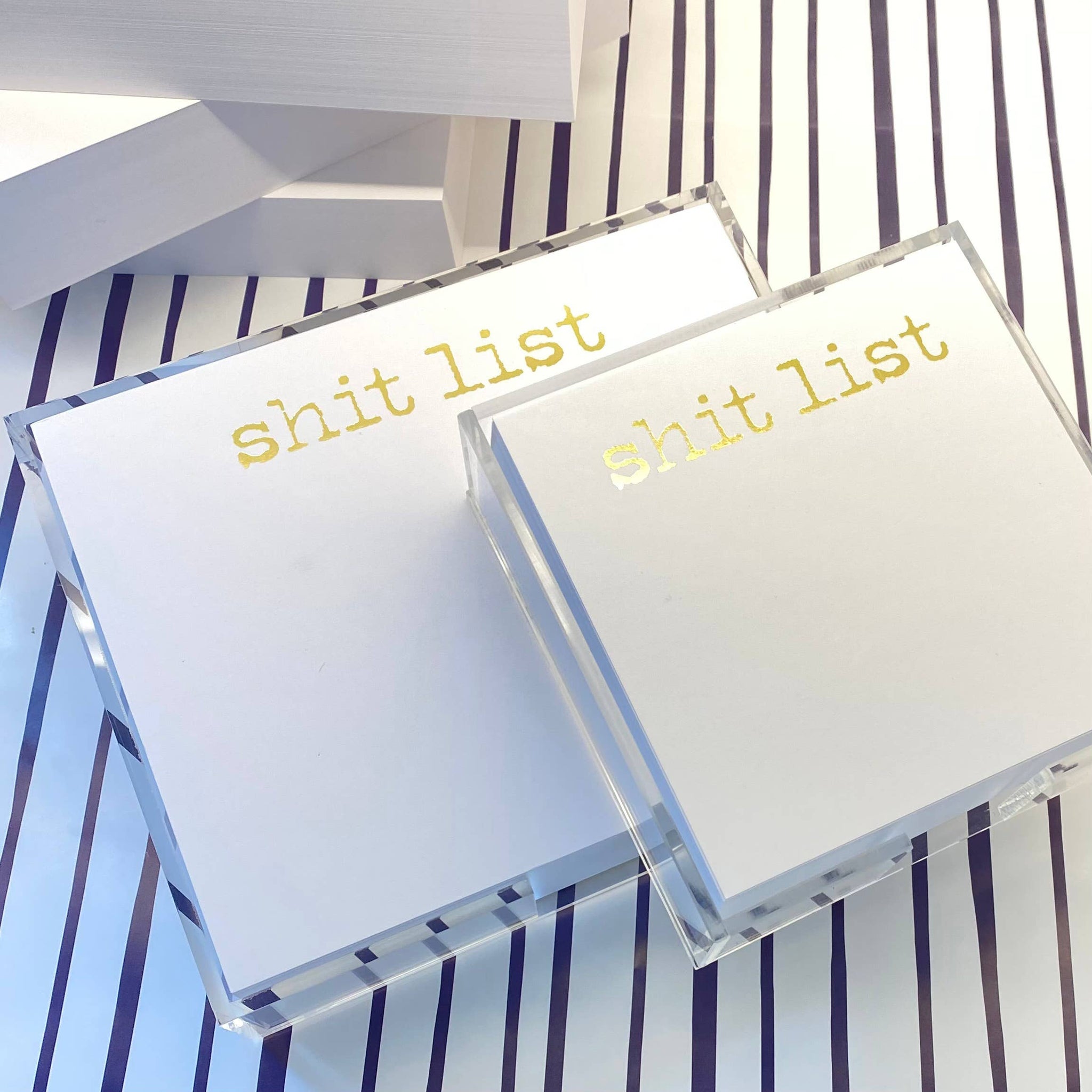 Notepad - Gold Foil Luxe "Shit List"