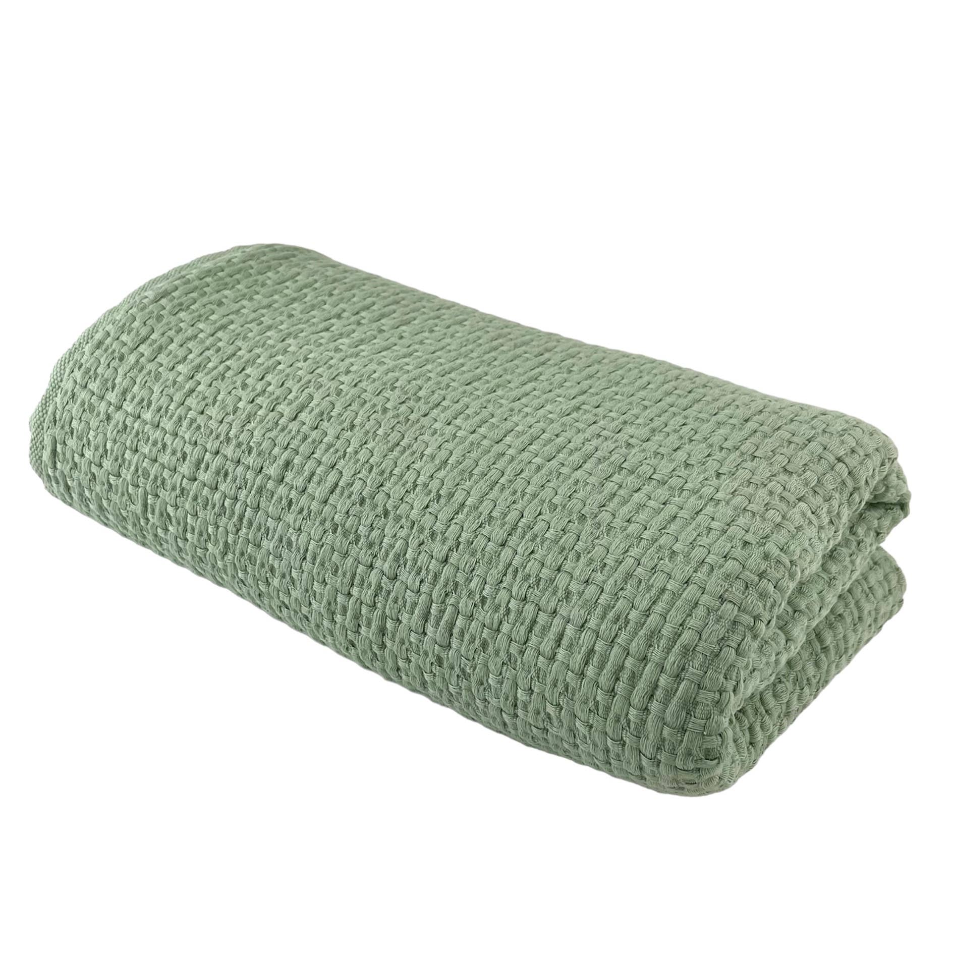 Basket Weave Throw With Binding- Available in 2 colors
