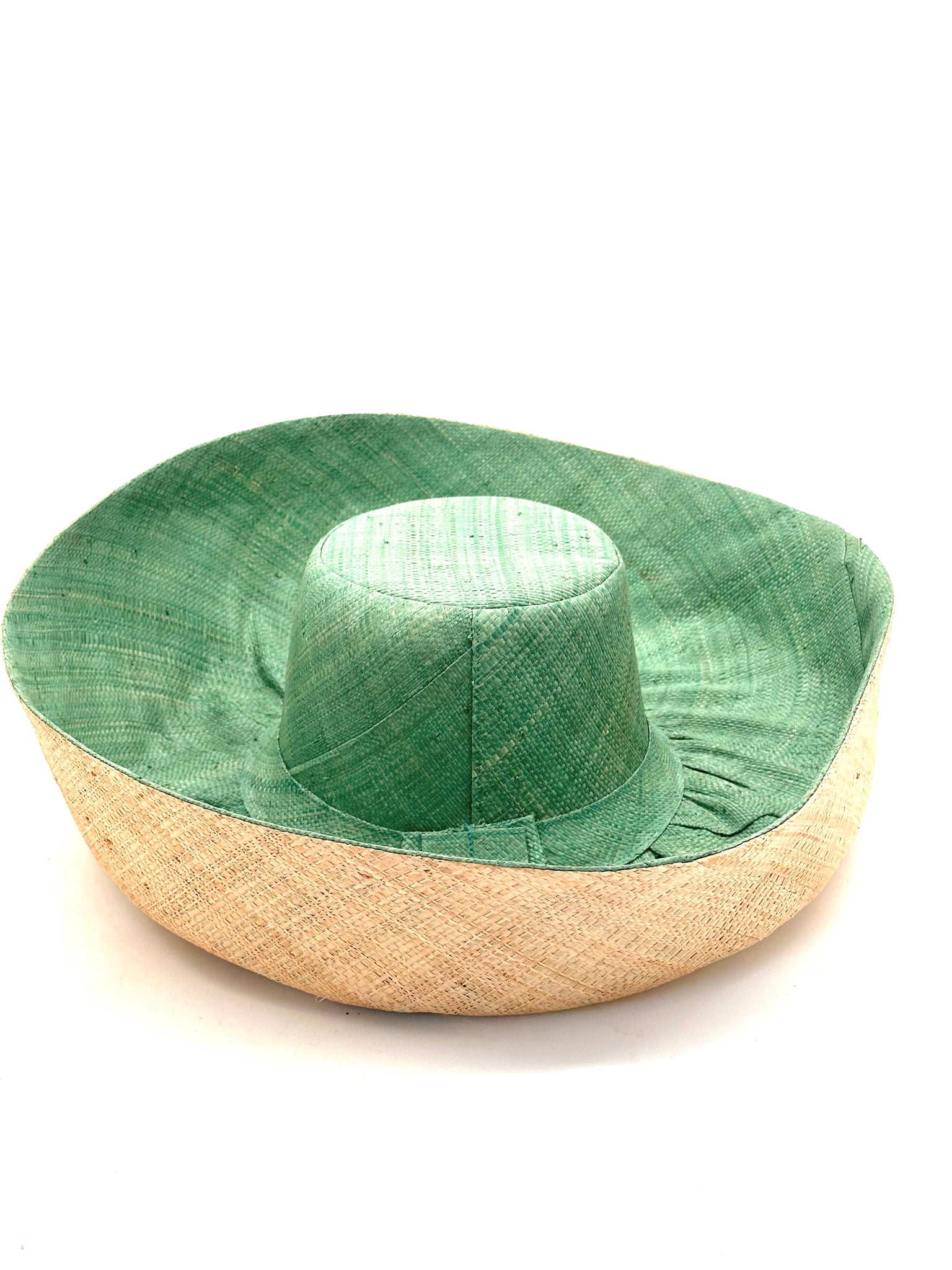 Sun Hats: Two Tone Packable 5" & 7" Brim Raffia Straw