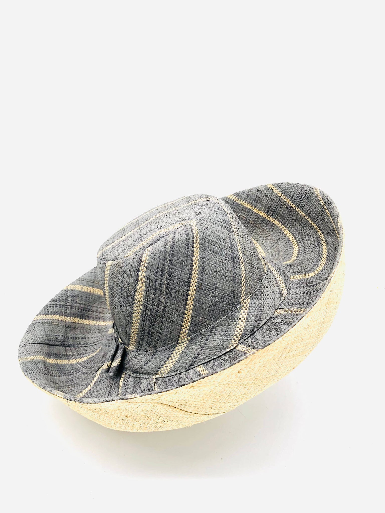 Sun Hats: Two Tone Packable 5" & 7" Brim Raffia Straw