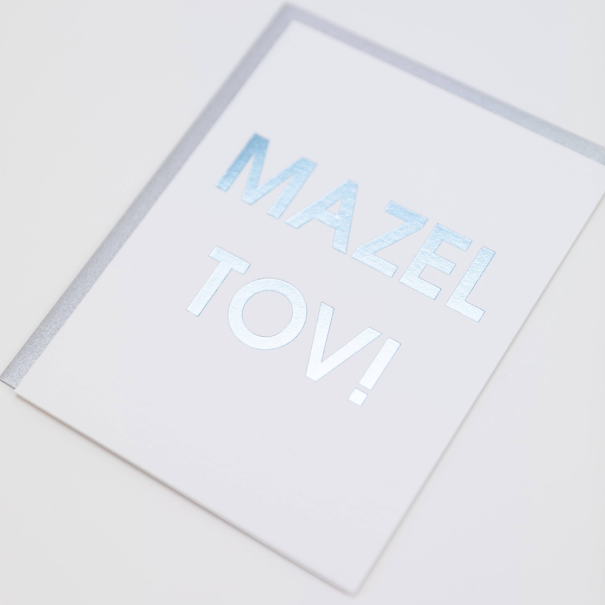 Mazel Tov - Foil Printed Congratulations Greeting Card