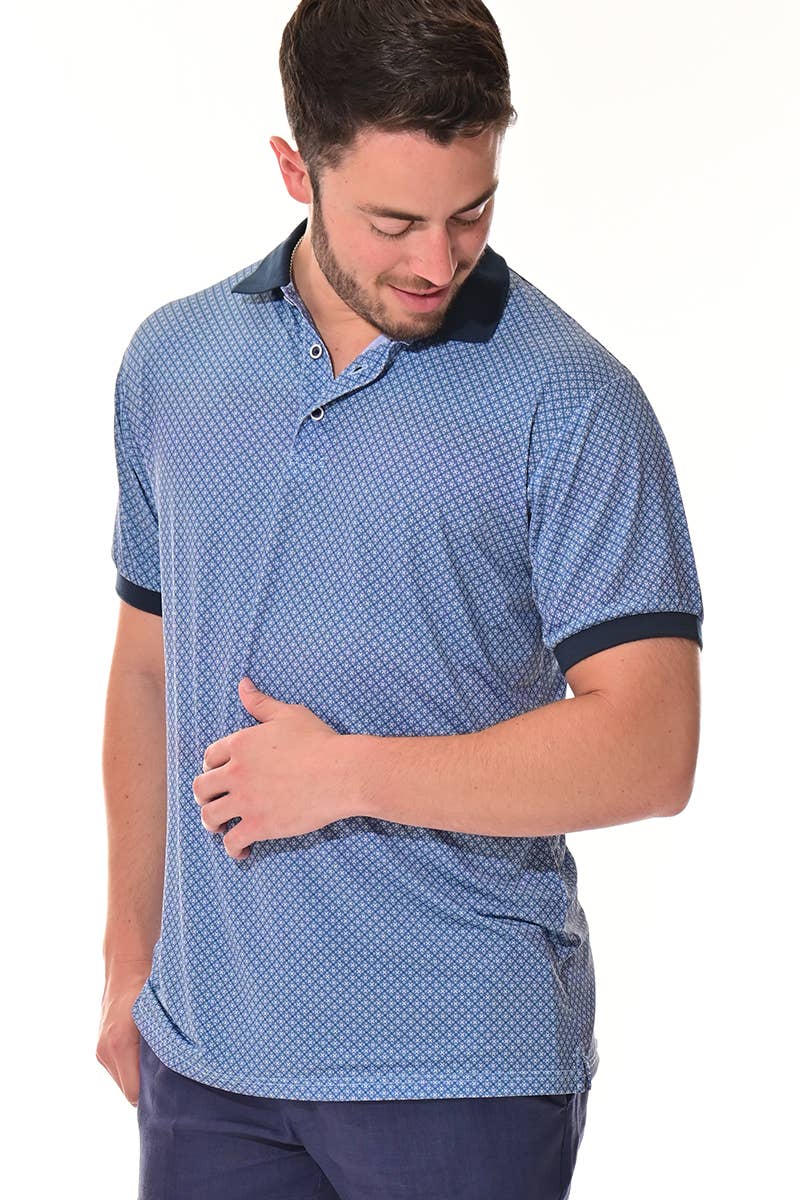 Men's S/S Polo Stretch Performance Cool Feel-B-MKT3304