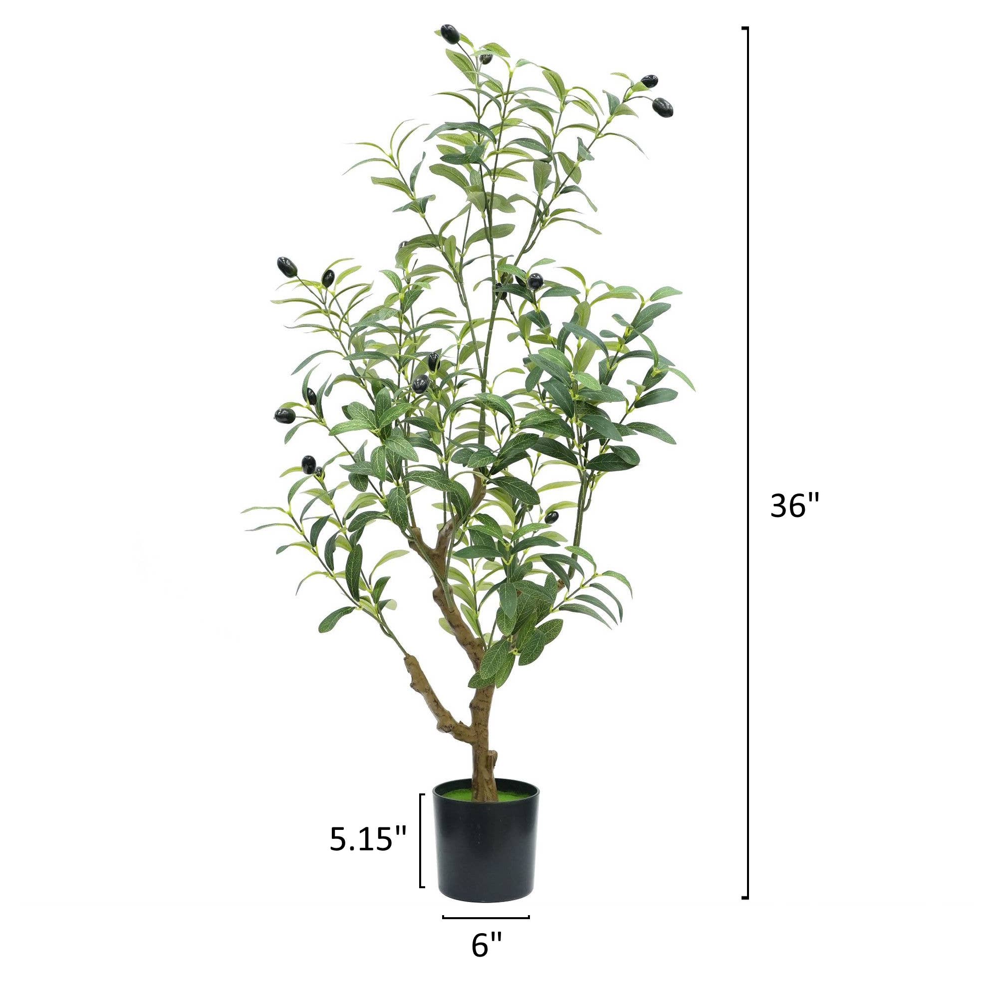 Extra-Dense Foliage-Artificial Quality Realistic Olive Tree
