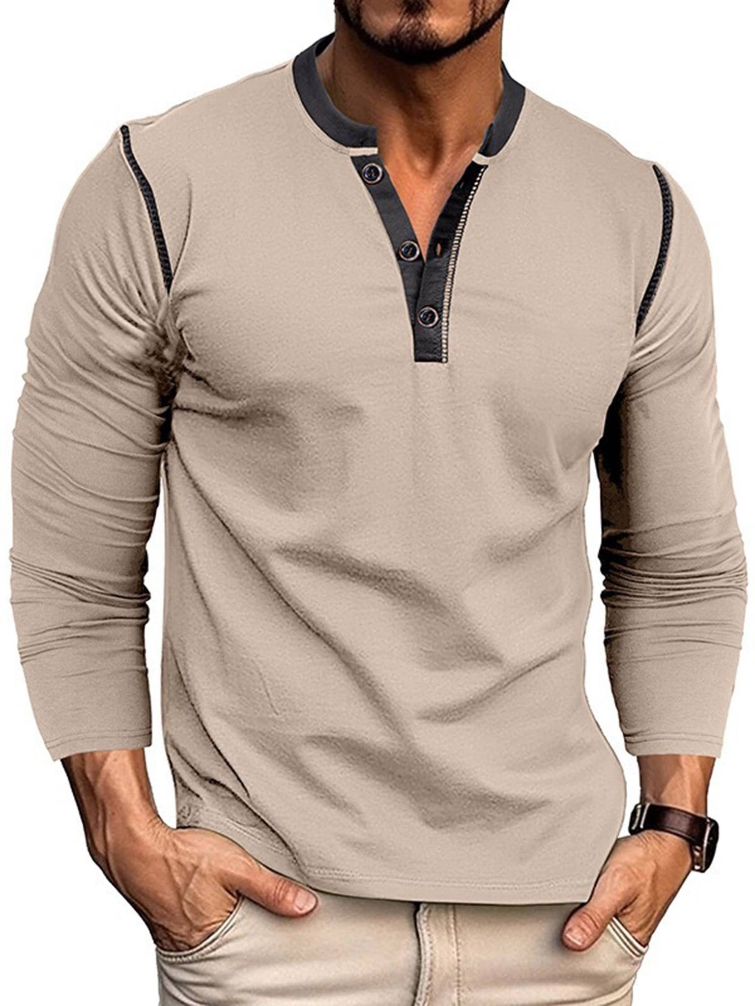Long Sleeved Henry T-shirt