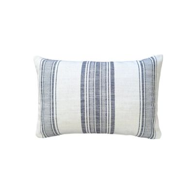 Blue and White Stripe Indoor Outdoor Pillow