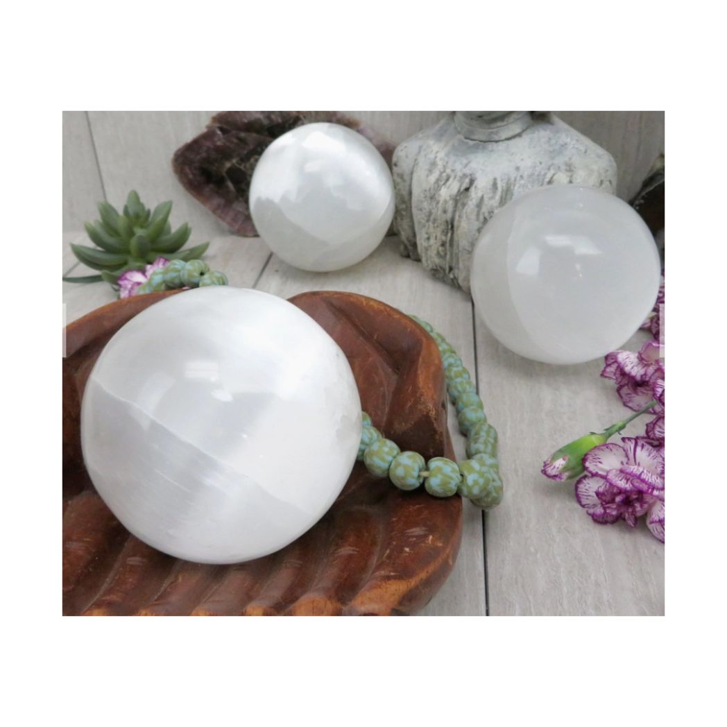 Selenite Round Ball