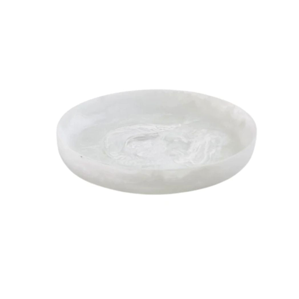 White Resin Bowl