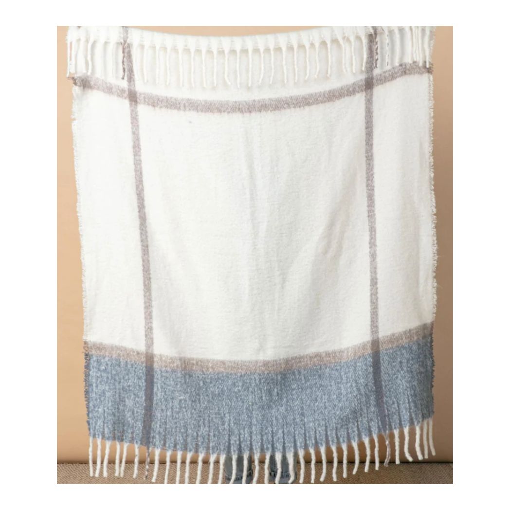 Blue Cuddle Throw Blanket